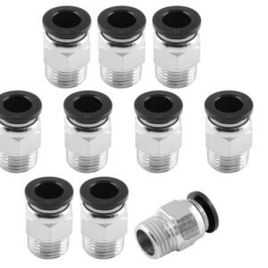 Conectores Neumáticos 1/4” NPT Push-In (Pack x10) | Racores para Aire y Nitrógeno