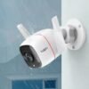 Camara Exterior Cámara Tapo Exterior WiFi 3MP con Sirena y Visión Nocturna | Resistente al Agua
