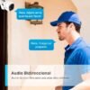 Camara con Audio Cámara Tapo Exterior WiFi 3MP con Sirena y Visión Nocturna | Resistente al Agua