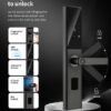Cerradura Inteligente Casa Cerradura Inteligente WiFi con Huella Digital, Clave y App | 5 Formas de Abrir