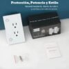 Enchufe Inteligente hogar Tomacorriente Doble Inteligente WiFi 15A para Empotrar | Alexa & Google Home