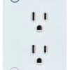 Enchufe doble inteligente Tomacorriente Doble Inteligente WiFi 15A para Empotrar | Alexa & Google Home