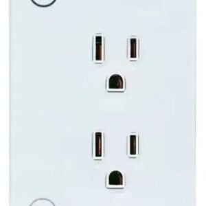 Enchufe doble inteligente Tomacorriente Doble Inteligente WiFi 15A para Empotrar | Alexa & Google Home