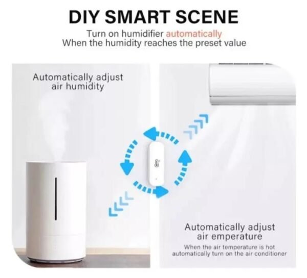 Sensor Temperatura Alexa Sensor de Temperatura y Humedad Inteligente WiFi | Compatible con Alexa y Google Home