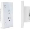 Tomacorriente doble inteligente Tomacorriente Doble Inteligente WiFi 15A para Empotrar | Alexa & Google Home